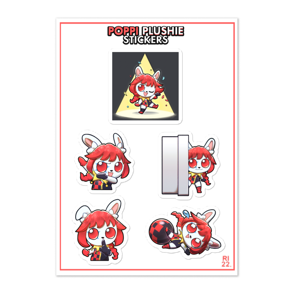 Poppi Plush Deluxe Sticker Sheet